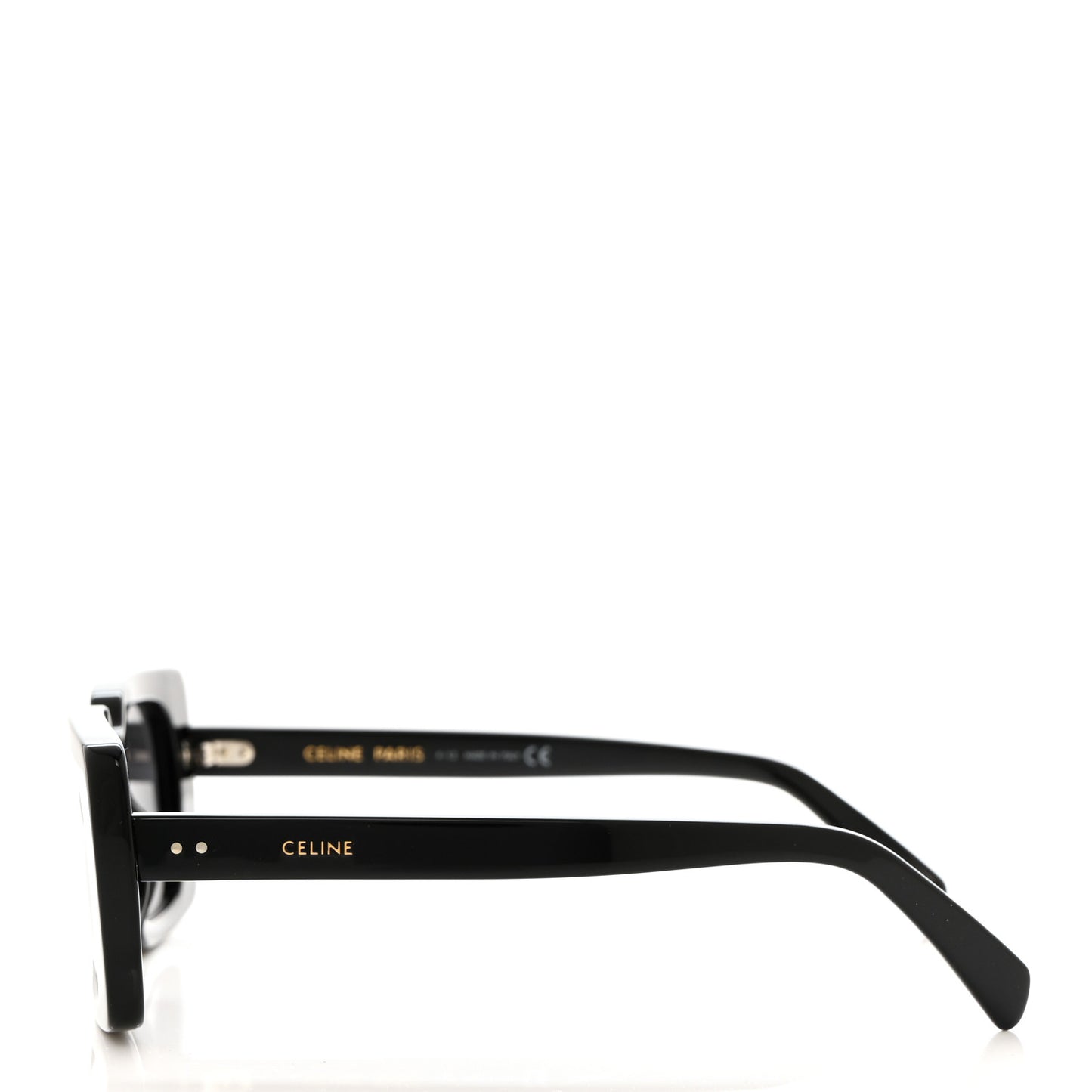 Acetate Rectangular Sunglasses CL40213I Black