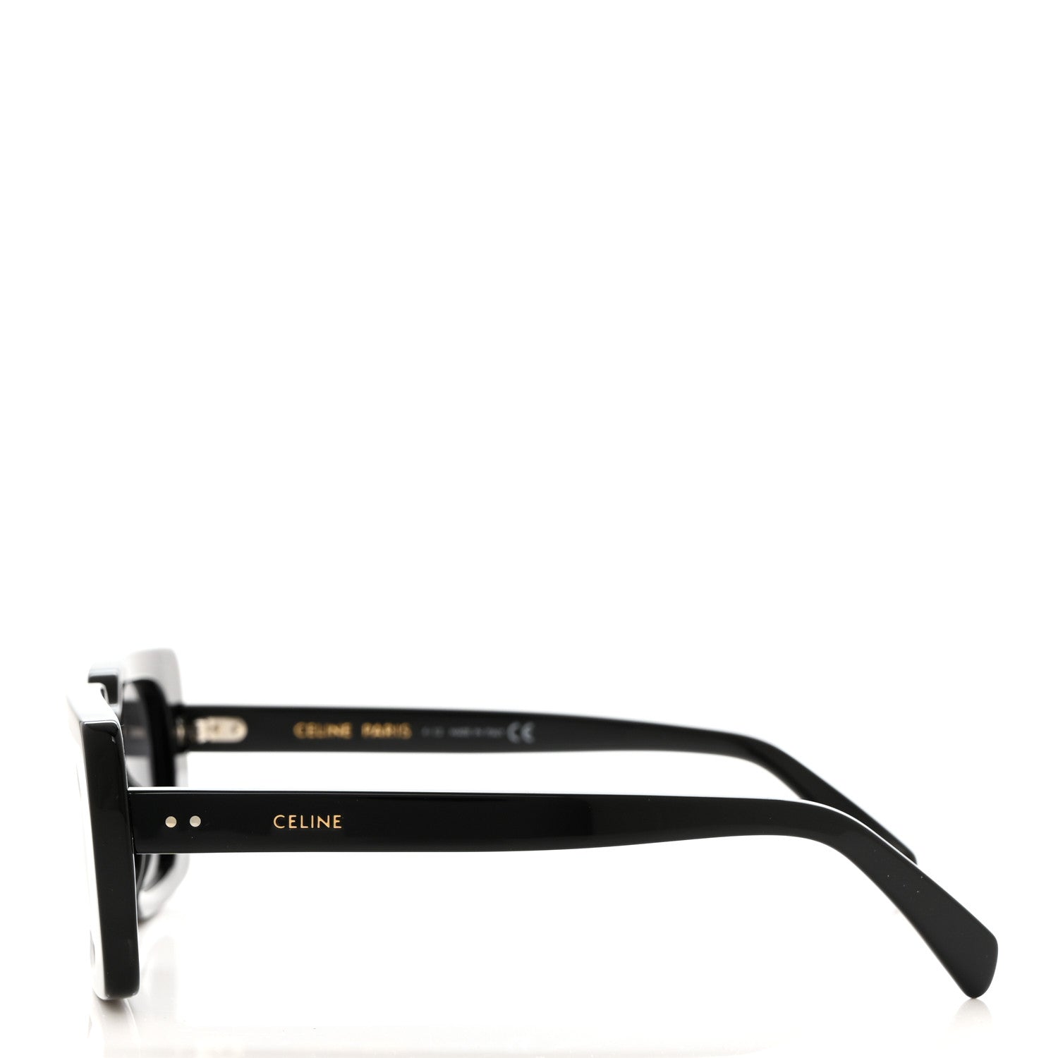 Celine Acetate Rectangular Sunglasses CL40213I Black 3 of 7