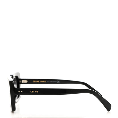 Celine Acetate Rectangular Sunglasses CL40213I Black 3 of 7