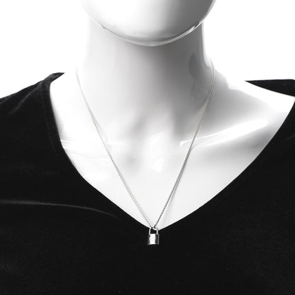 Louis Vuitton Sterling Silver Lockit Necklace 2 of 6