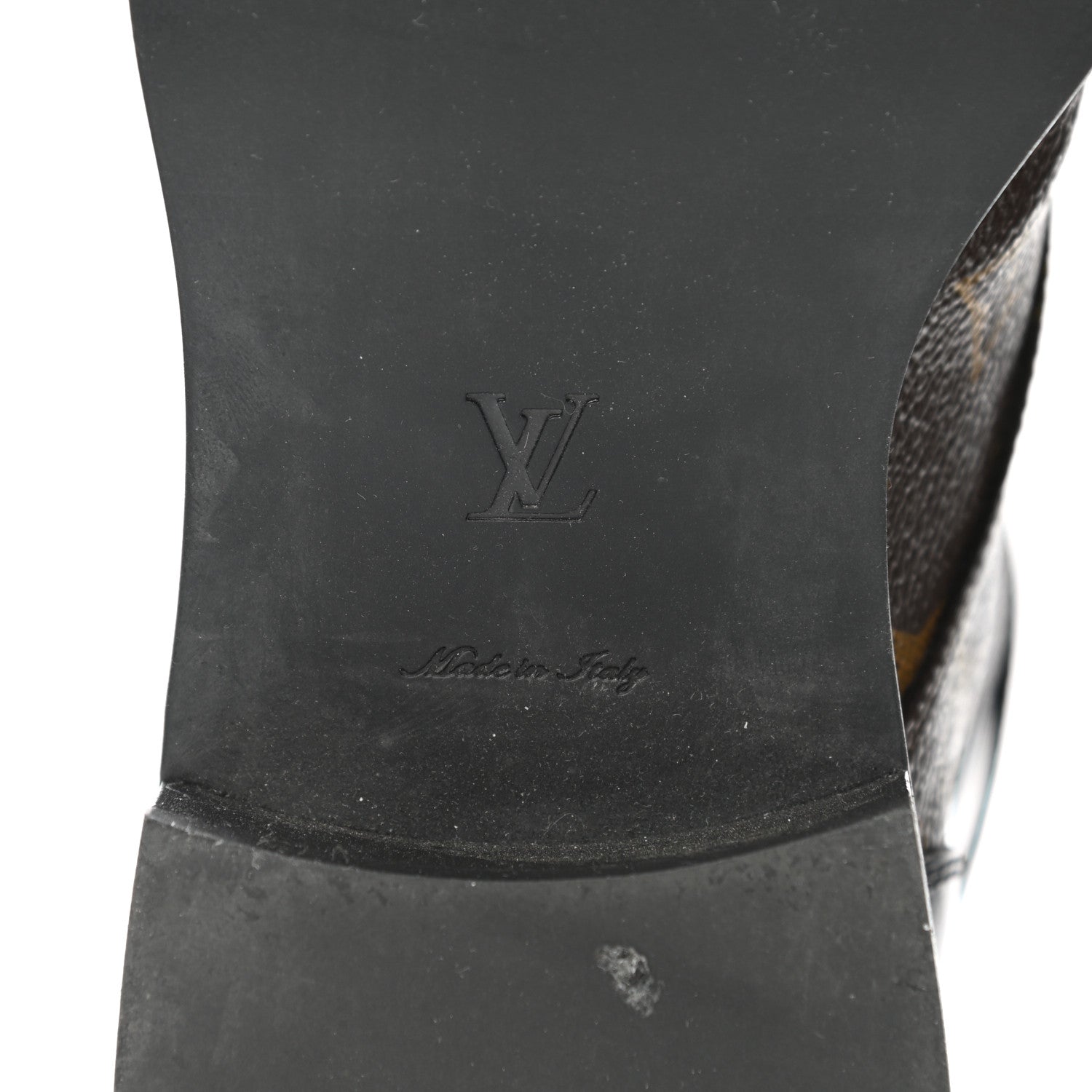 Louis Vuitton Calfskin Monogram Wonderland Flat Ranger Boots 37.5 Black 6 of 8