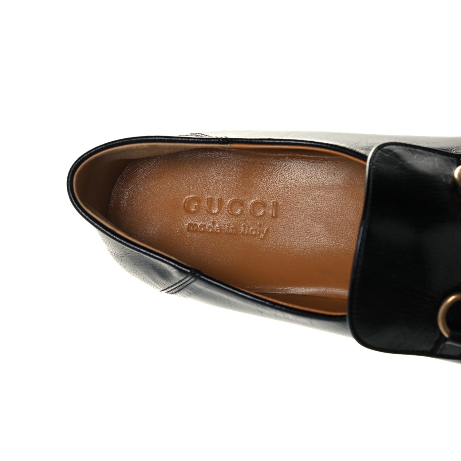 Gucci Goatskin Mens Horsebit Loafers 8.5 Black 9 of 10