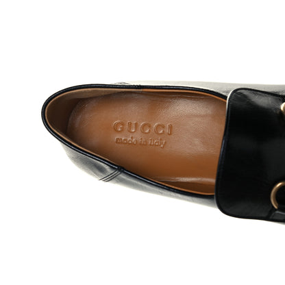 Gucci Goatskin Mens Horsebit Loafers 8.5 Black 9 of 10