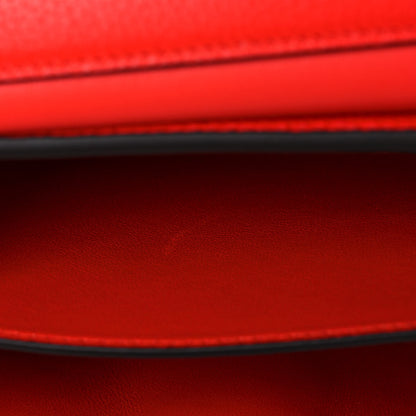Salvatore Ferragamo Calfskin Small Margot Top Handle Satchel Red 9 of 10