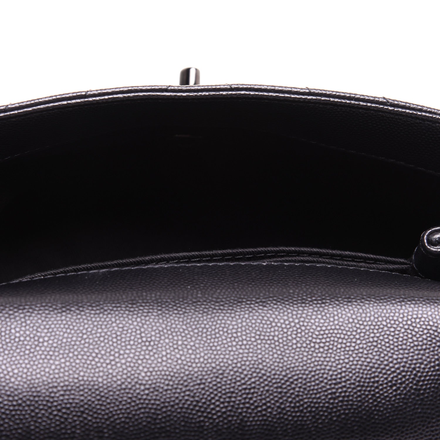 Chanel Caviar Chevron Quilted Mini Coco Handle Flap So Black 5 of 14