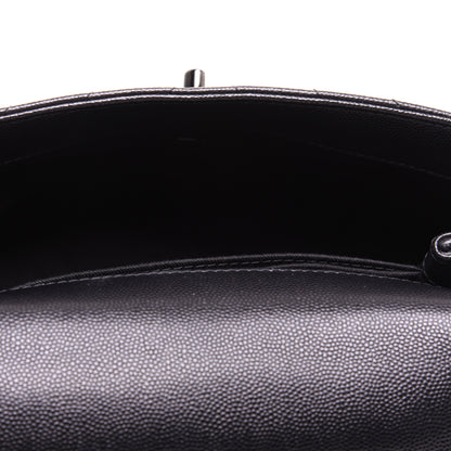 Chanel Caviar Chevron Quilted Mini Coco Handle Flap So Black 5 of 14