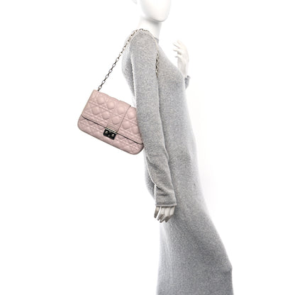Christian Dior Lambskin Cannage Medium Miss Dior Flap Light Pink 2 of 10