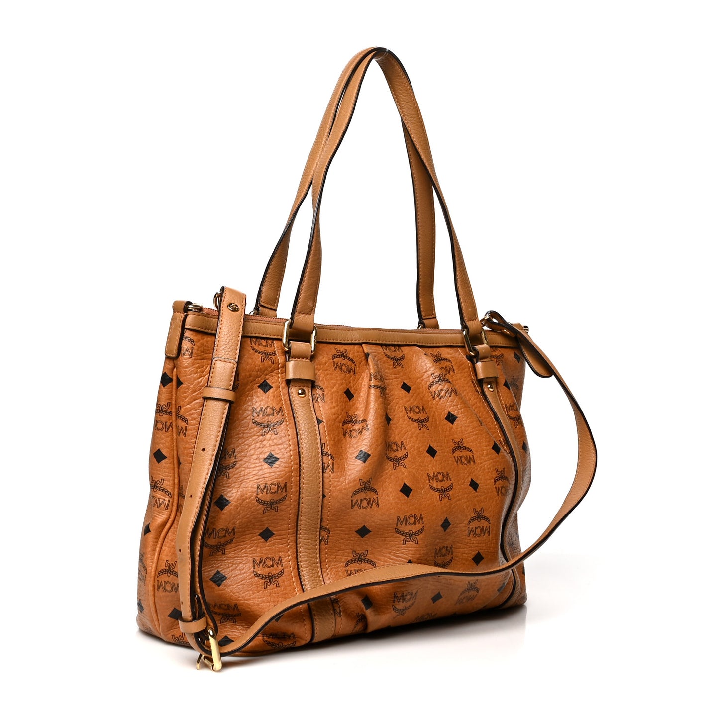 Visetos Medium Essentials Shopper Tote Cognac