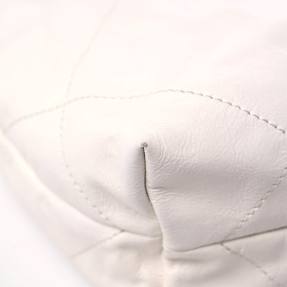 Chanel Calfskin Quilted Small Chanel 22 White 11 of 14