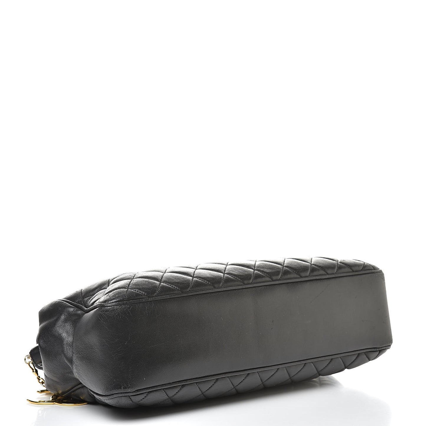 Lambskin Quilted Shoulder Bag Black