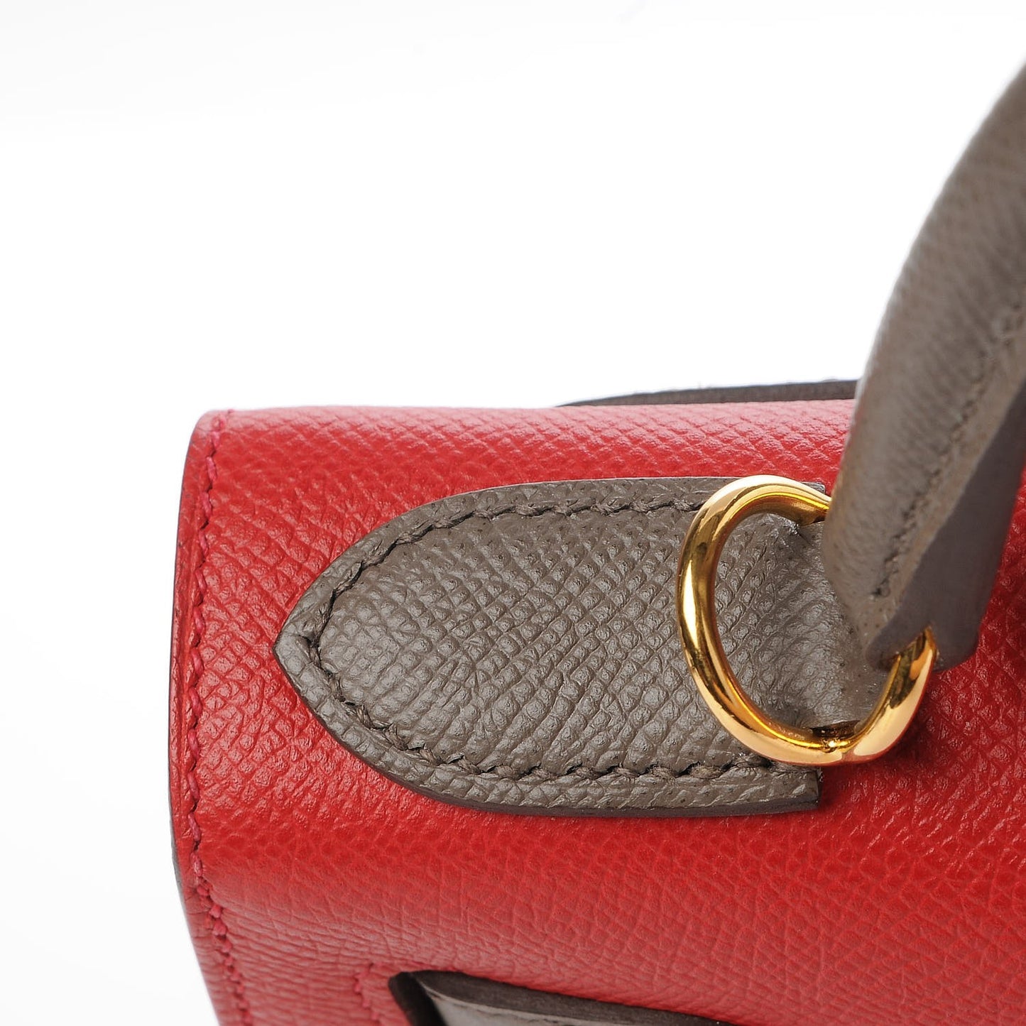 Epsom Horseshoe Kelly Sellier 28 Rouge Casaque Etain