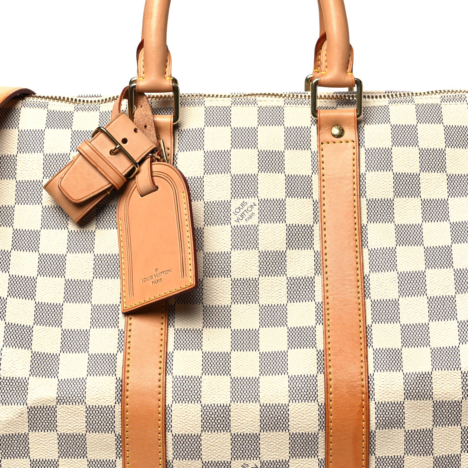 Louis Vuitton Damier Azur Keepall Bandouliere 45 6 of 8