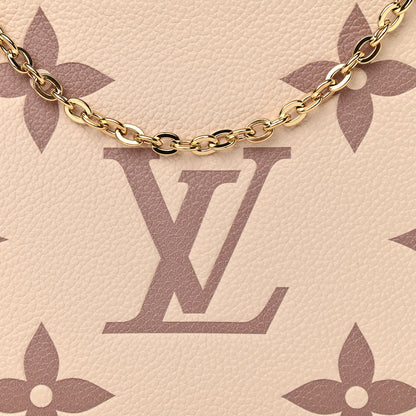 Louis Vuitton Empreinte Monogram Giant Double Zip Pochette Creme Bois De Rose 9 of 11