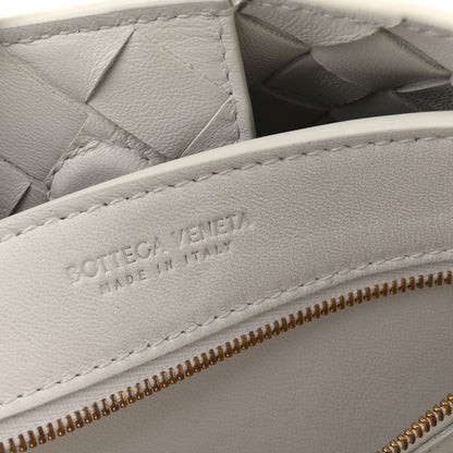 Bottega Veneta Nappa Intrecciato Small Andiamo Shoulder Bag White 6 of 9