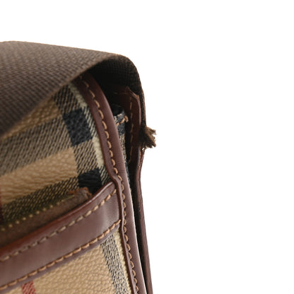 Burberry Haymarket Check Crossbody Messenger Bag Tan 8 of 8