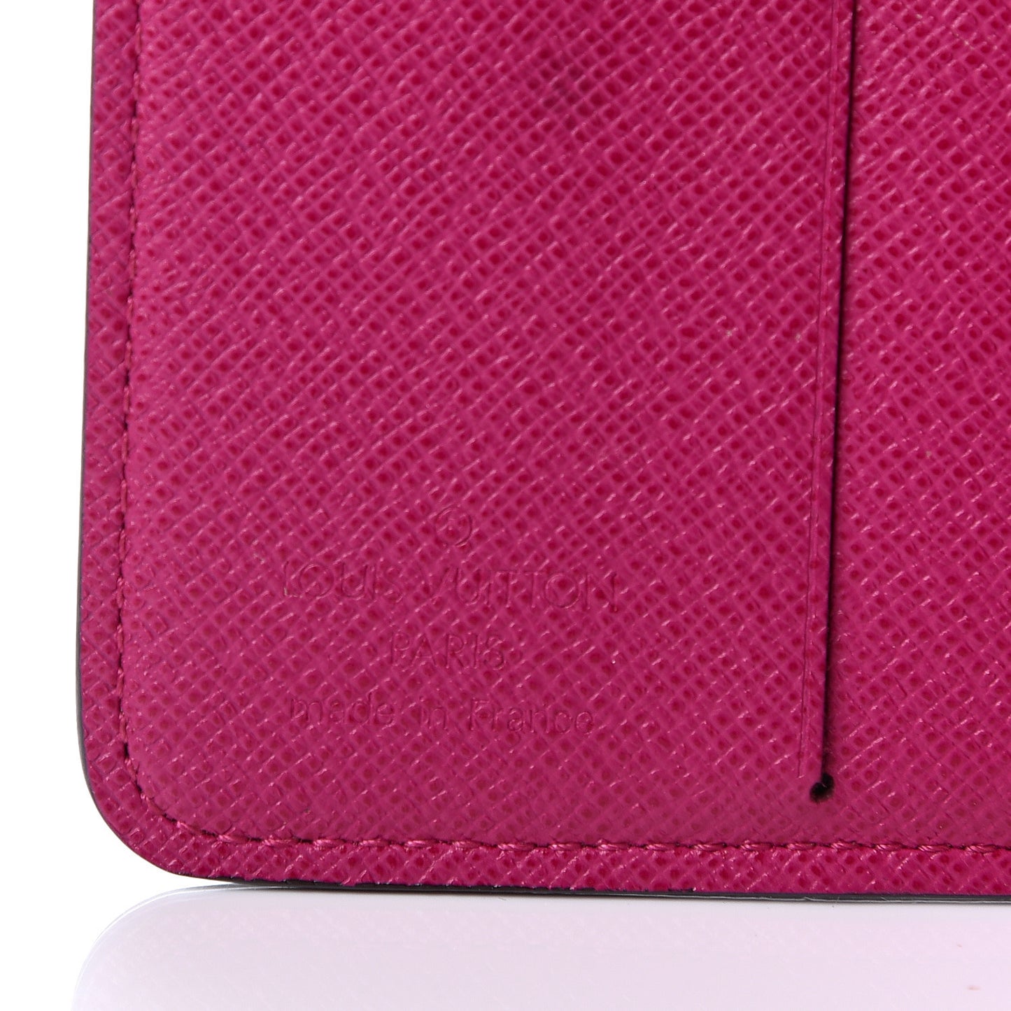 Monogram Perforated Compact Zipped Wallet Fuchsia