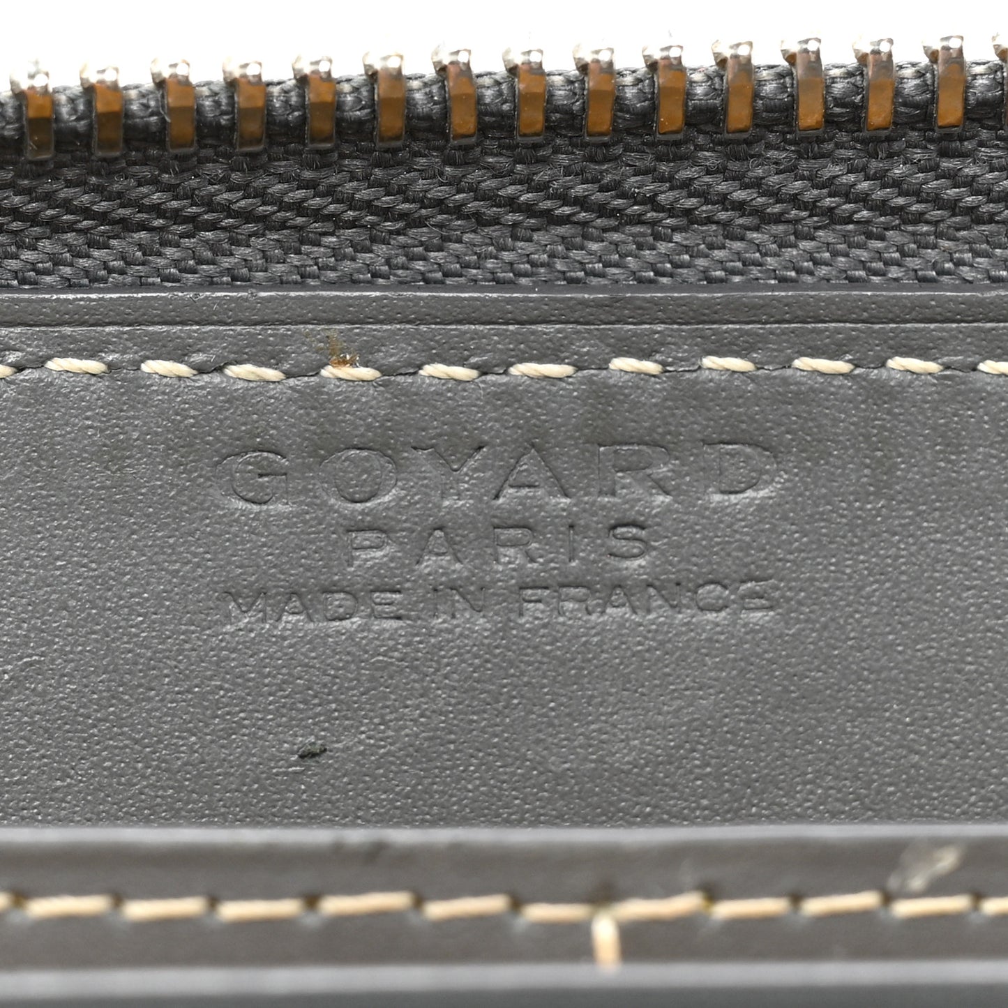 Goyardine Matignon Zip Around GM Wallet Grey