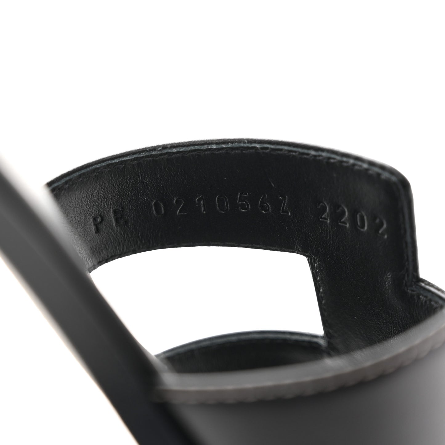 Box Calfskin Oran Sandals 38 Black
