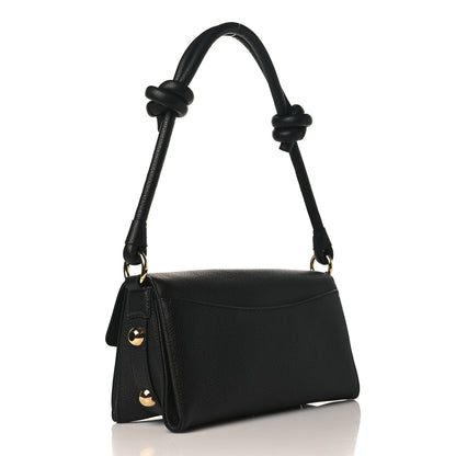 Salvatore Ferragamo Calfskin Glam Shoulder Bag Black 2 of 7