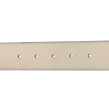 Gucci Calfskin Double G 40mm Belt 90 36 Mystic White 5 of 5