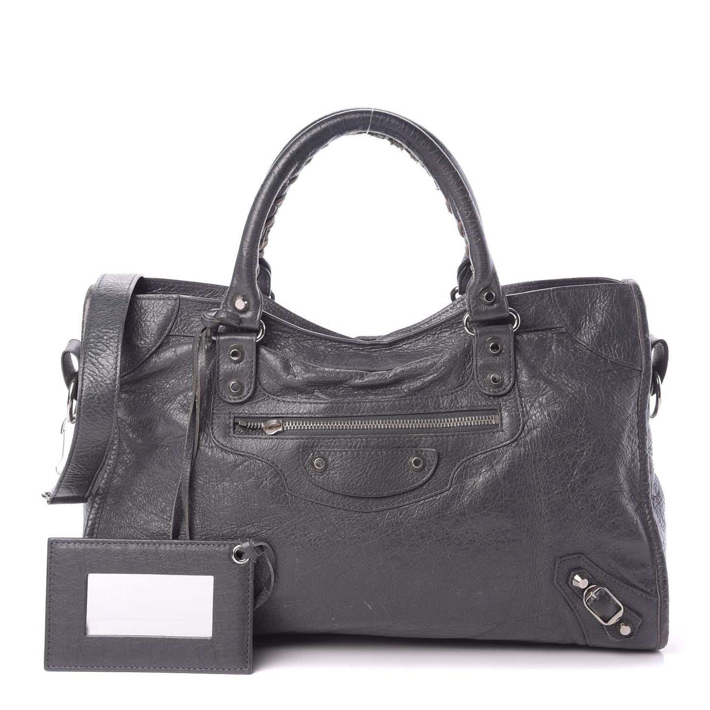 Agneau Classic Silver Hardware City Gris Fossile Anthracite
