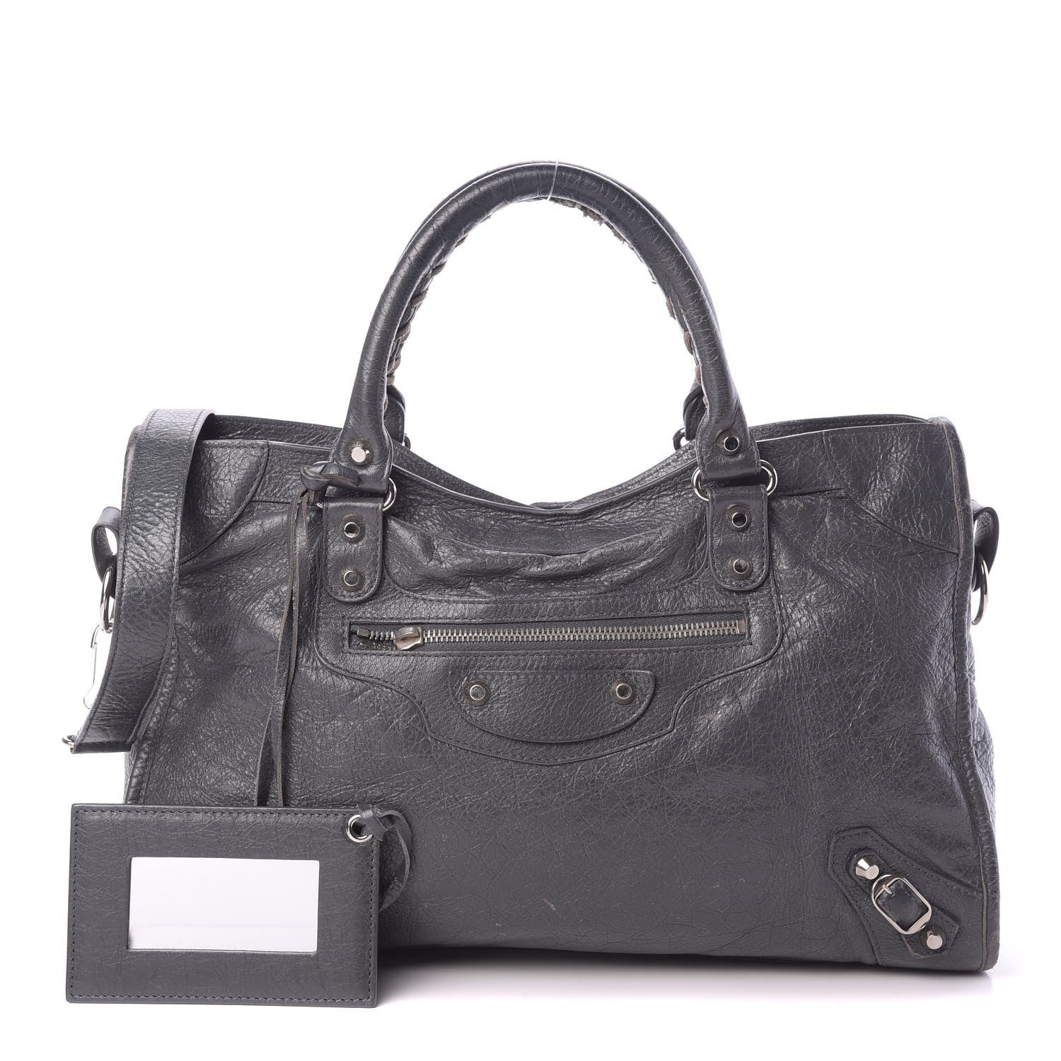 Balenciaga Agneau Classic Silver Hardware City Gris Fossile Anthracite 1 of 18
