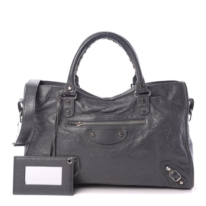 Balenciaga Agneau Classic Silver Hardware City Gris Fossile Anthracite 1 of 18