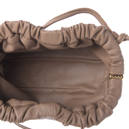 Mansur Gavriel Lambskin Cloud Mini Clutch Biscotto 5 of 8