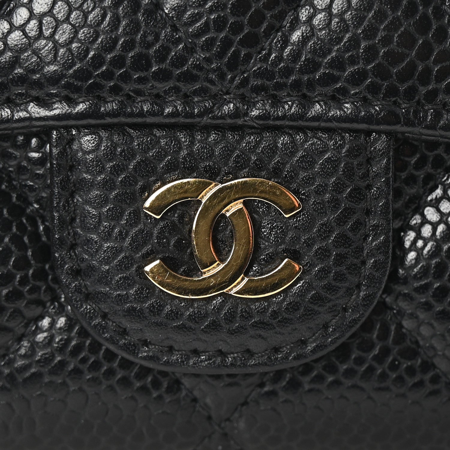 Chanel Caviar Quilted Flap Card Holder Wallet Black 9 of 10