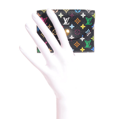 Louis Vuitton Monogram Multicolor Business Card Holder Black Grenade 2 of 8