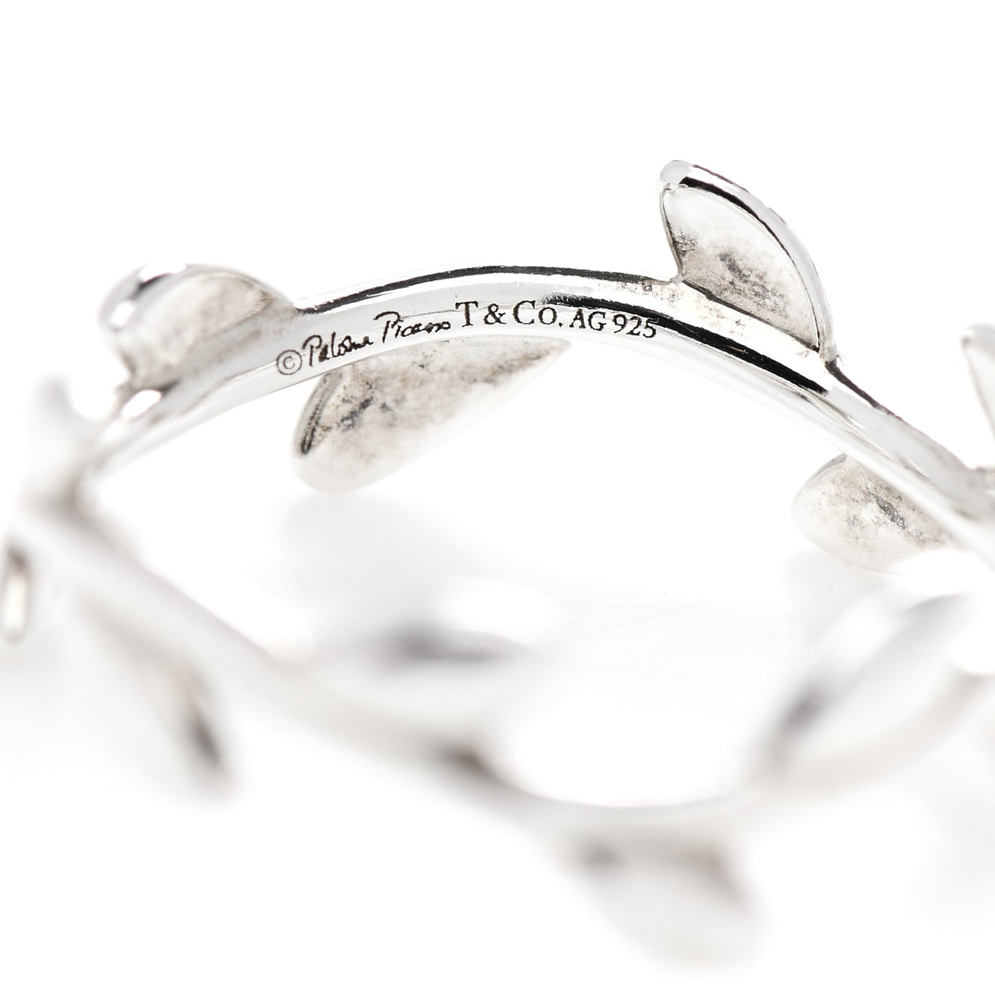 Sterling Silver Paloma Picasso Narrow Olive Leaf Band Ring 47 4