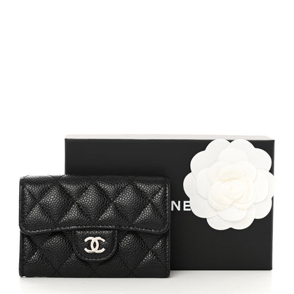 Chanel Caviar Quilted Flap Card Holder Black 8 of 8