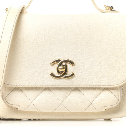 Chanel Caviar Quilted Small Business Affinity Flap White 9 of 9