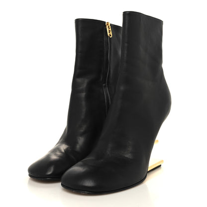 Fendi Nappa Fendi First 95mm Booties 40 Black 3 of 8