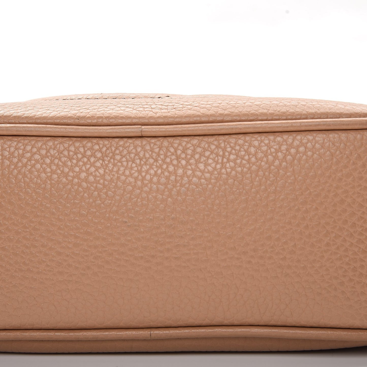Pebbled Calfskin Small Soho Disco Bag Rose Beige