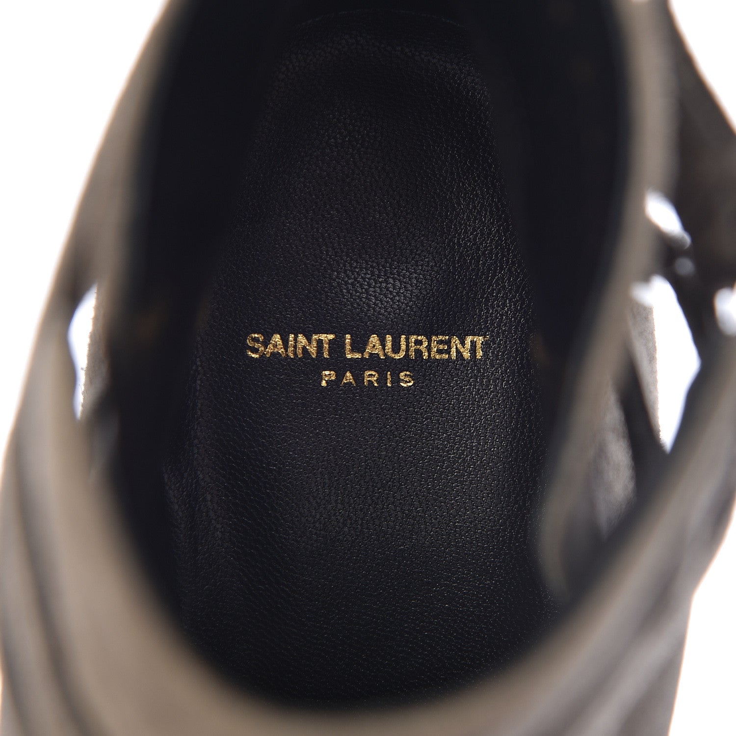 Saint Laurent Suede Womens Blake Ankle Boots 37.5 Kaki Militaire 7 of 10
