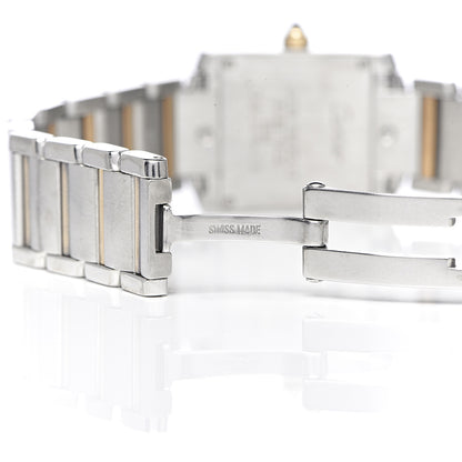 Cartier Stainless Steel 18K Yellow Gold 20mm Tank Francaise Quartz Watch 6 of 9