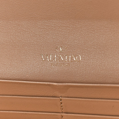 Valentino Garavani Calfskin Rockstud Wristlet Travel Wallet Soft Noisette 6 of 10