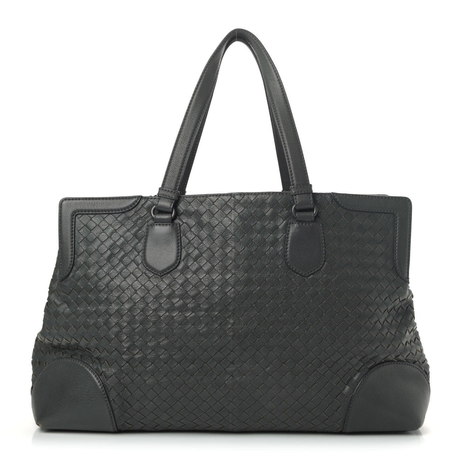 Bottega Veneta Nappa Intrecciato Large Top Handle Tote Grey 1 of 11