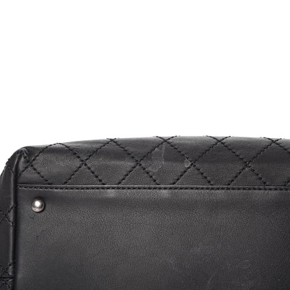 Chanel Calfskin Stitched Medium Shopping Tote Black 12 of 15