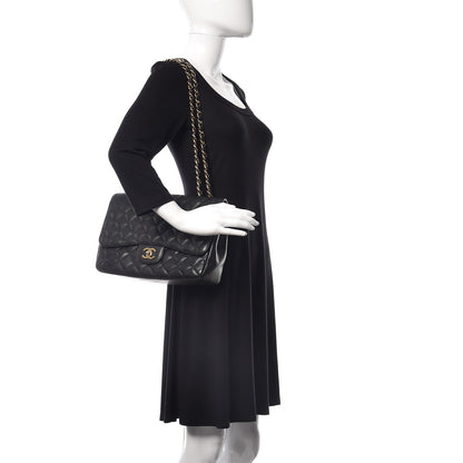 Chanel Caviar Quilted Jumbo Single Flap Black 2 of 9