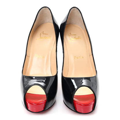 Christian Louboutin Patent New Very Prive 120mm Pumps 35.5 Black 3 of 9