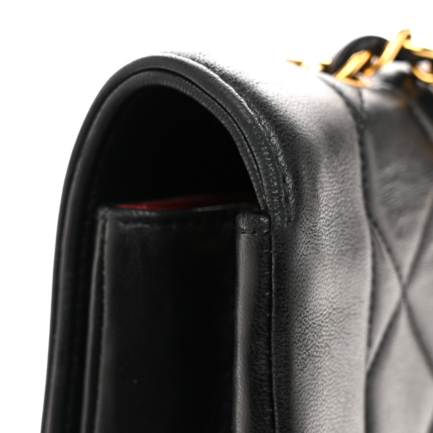 Chanel Lambskin Quilted Medium Single Flap Black 13 of 14
