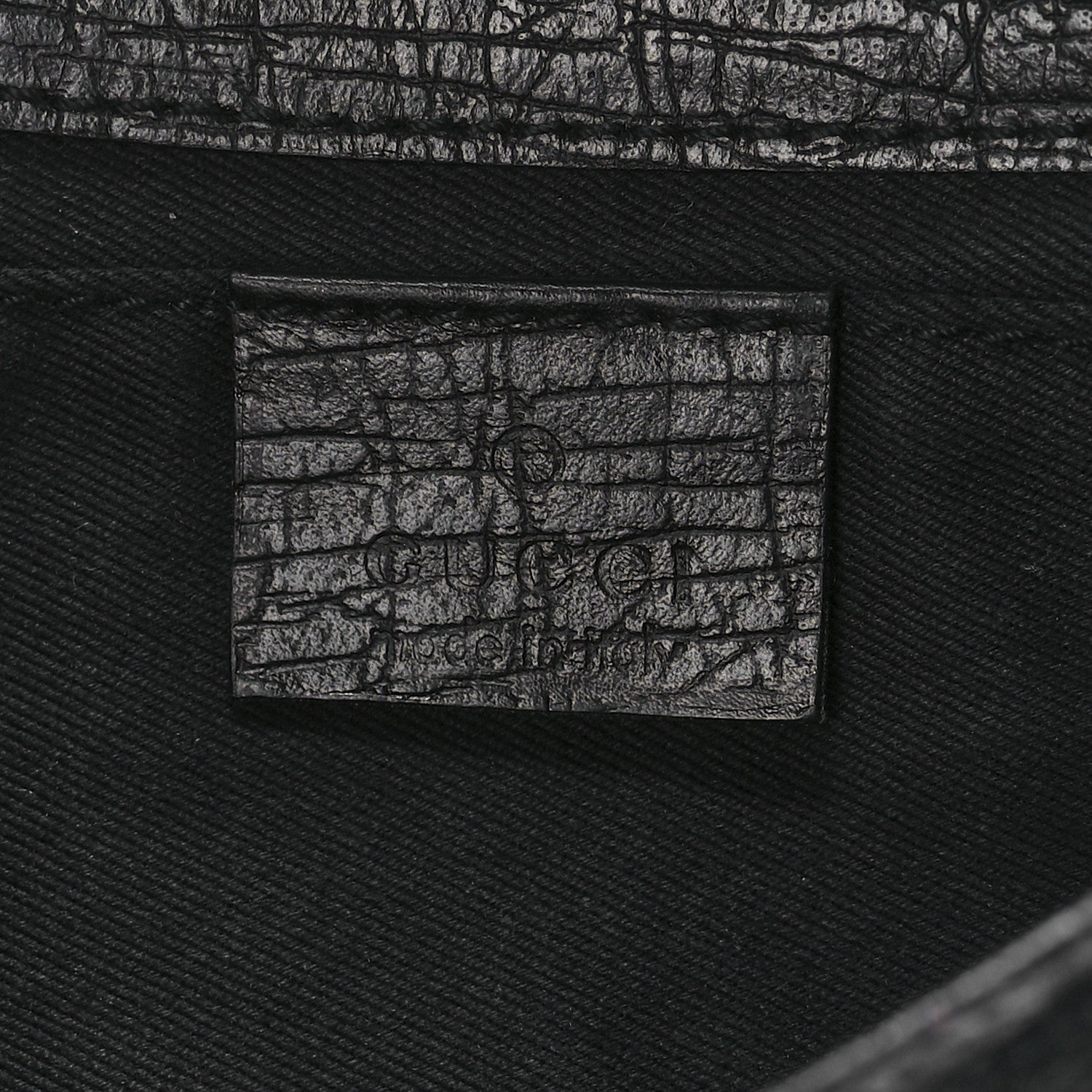 Gucci Monogram Horsebit Chain Clutch Black 6 of 11
