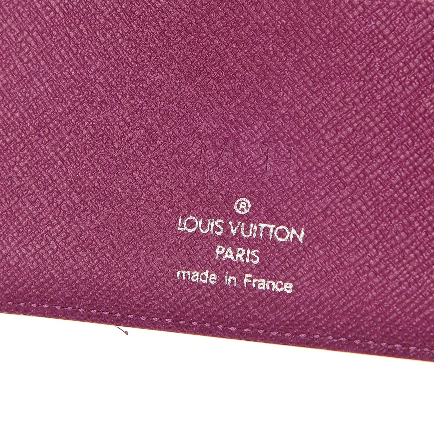 Louis Vuitton Epi Medium Ring Agenda Cover Cassis 6 of 7