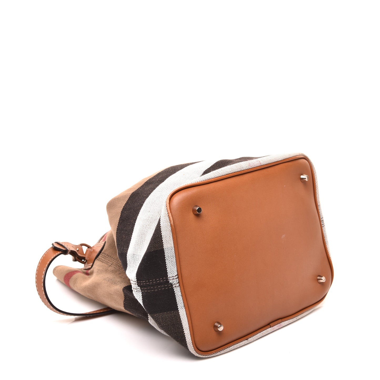 Canvas Mega Check Medium Ashby Hobo Saddle Brown