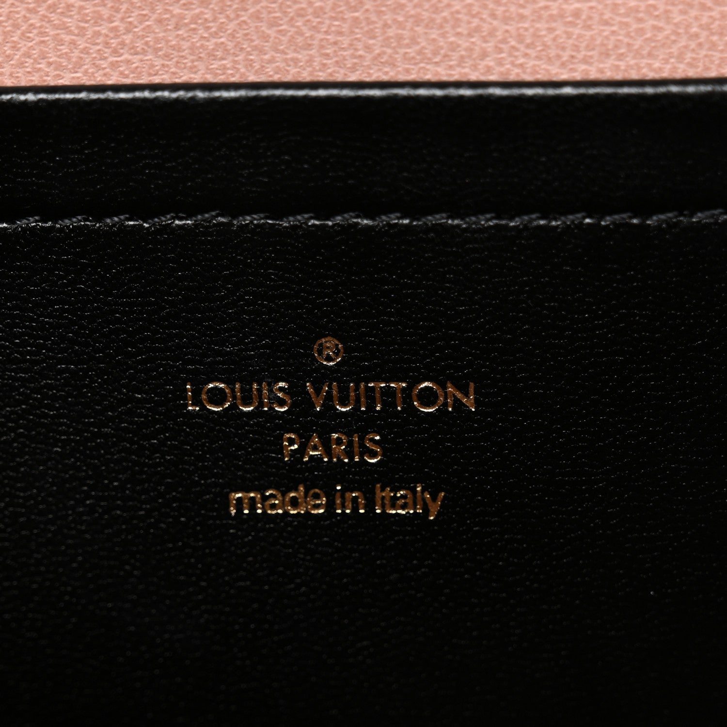 Louis Vuitton Lambskin Embossed Monogram Pochette Coussin Black 6 of 10