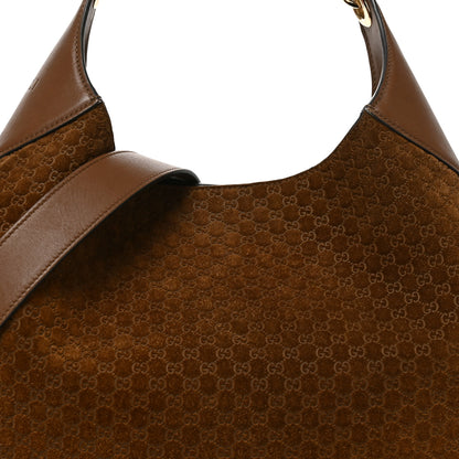 Gucci GG Suede B Medium Shoulder Bag Brown 8 of 11