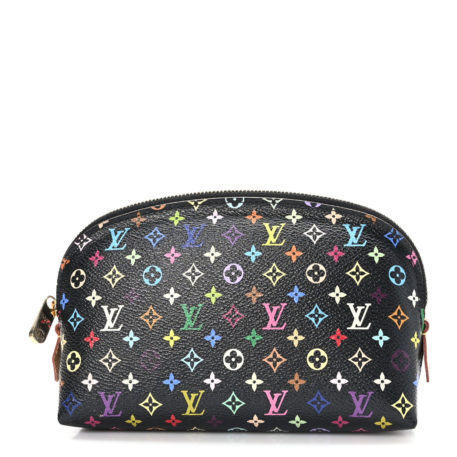 Louis Vuitton Monogram Multicolor Cosmetic Pouch Black Grenade 1 of 9