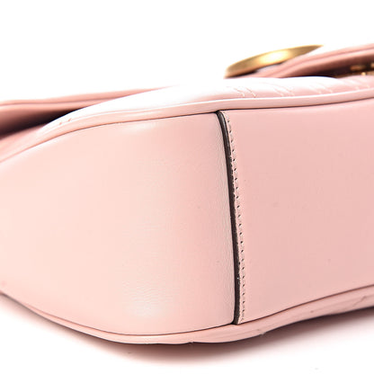 Gucci Calfskin Matelasse Small GG Marmont Shoulder Bag Perfect Pink 8 of 9